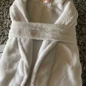 Plush white robe